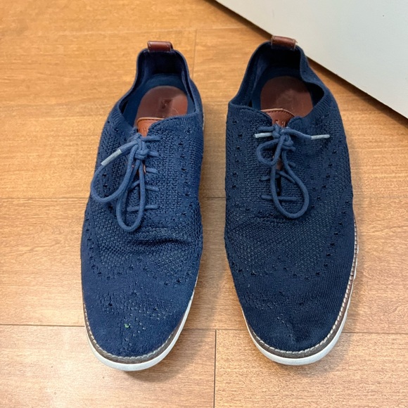 Cole Haan Zerogrand Navy Oxfords - Picture 6 of 9